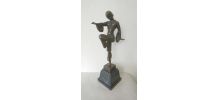 D'après Chiparus - Sculpture de danseuse exotique en bronze