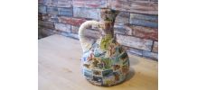 Creation en Vase fait avec bouteille