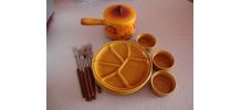 SERVICE A FONDUE VINTAGE  4 PERSONNES
