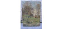 ancienne peinture huile