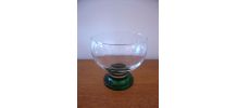 COUPE EN VERRE PIED VERT