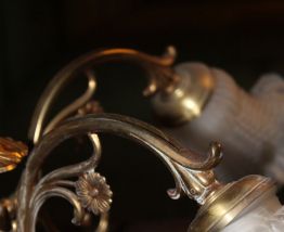 lustre en bronze 5 branches