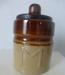 Service à condiments en grès vintage