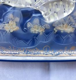 Plateau rosenthal en verre designer Bjorn wiinblad 