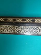 2 boîtes à bijoux en argent 925bois et incrusté de nacre 