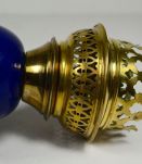 Lampe style Napoléon III porcelaine et laiton 