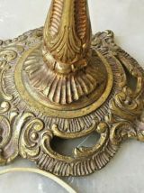 Lampe de chevet en bronze et laiton signé simon 