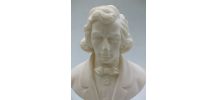 Buste chopin en marbre et poussière d albatre 