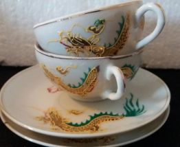 Service en porcelaine dragonware lucky Japon milieu XXÈME 