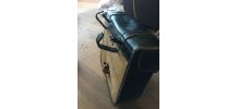 Sacoche cuir et carton vintage