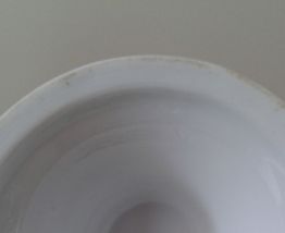 Mazagrans en porcelaine.