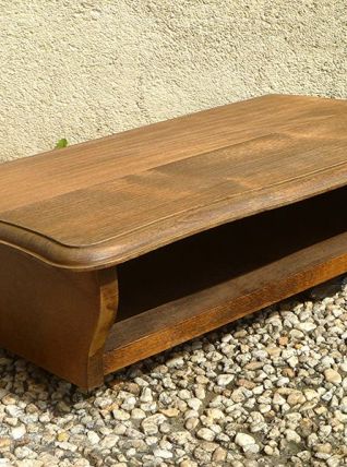 console  murale  en  bois  , vintage