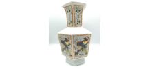Vase octogonal esprit japon