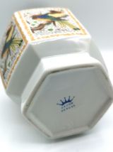 Vase octogonal esprit japon