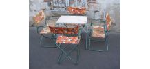 Salon pliant de camping vintage