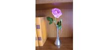 ANCIEN SOLIFLORE EN METAL CHROME
