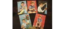 lot 25 cartes postales vintage originales  années 60 vierges
