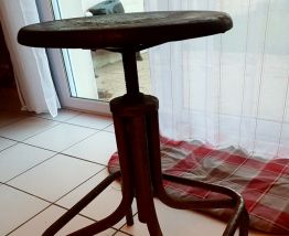 tabouret réglable année 40