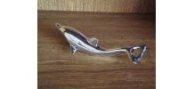 DECAPSULEUR VINTAGE METAL CHROME EN FORME DE DAUPHIN