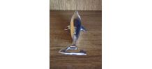 DECAPSULEUR VINTAGE METAL CHROME EN FORME DE DAUPHIN