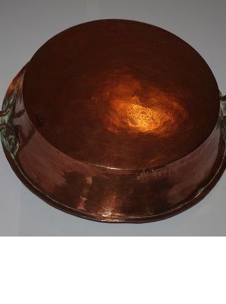 Plat rond cuivre