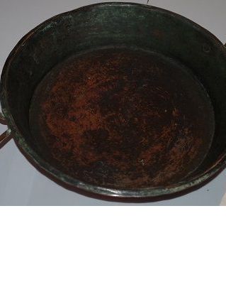Plat rond cuivre