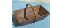 panier de  ferme ,vendanges, ancien , vintage