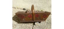 panier de  ferme ,vendanges, ancien , vintage