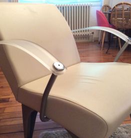 Banquette et fauteuil coiffeur 