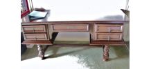 Bureau ancien à tiroir acajou massif 178 x 78 cm