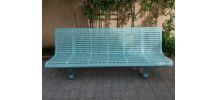 BANC DE JARDIN VINTAGE EN METAL