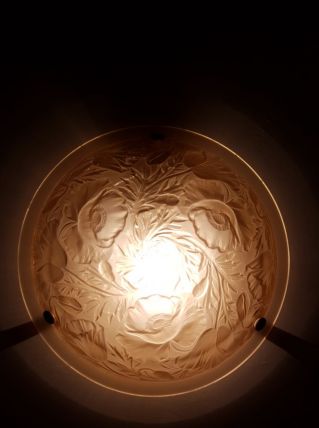 Lampe applique en pâte de verre 