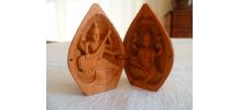 Autel temple bouddhiste portatif vintage