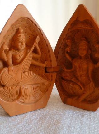 Autel temple bouddhiste portatif vintage