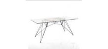 Table neuve design italien verre trempe 