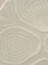 6 assiettes à huîtres blanche en porcelaine de Limoges 
