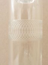 Jolie carafe à eau en verre gravé, carafe à décanter