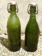 lot de 2 bouteilles anciennes de bière