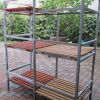 Etagère industrielle bois et fer vintage
