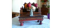 Autel temple bouddhiste domestique vintage