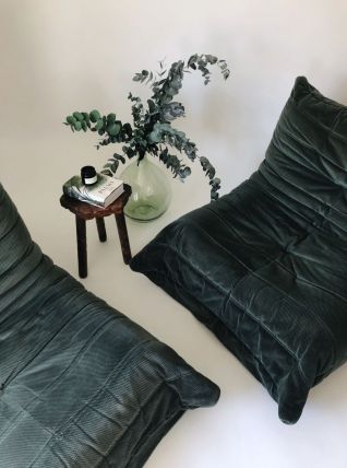 Paire de chauffeuses TOGO Michel Ducaroy pour Ligne Roset