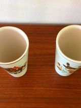 2 vases Hollandais en faïence vintage années 60