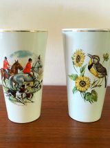 2 vases Hollandais en faïence vintage années 60