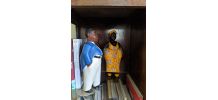 Statuettes africaines dites Colons en couple
