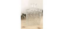 Ancienne bouteille Whisky verre moulé