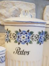 6 pots à condiments vintage