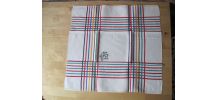 6 serviettes de table  en coton anciennes monogramme LB 