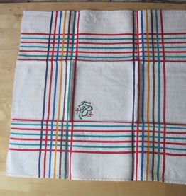 6 serviettes de table  en coton anciennes monogramme LB 