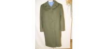 Manteau vintage de laine vert mousse taille 42/44