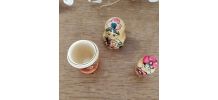 3 poupées russes vintage Matriochka emboîtables